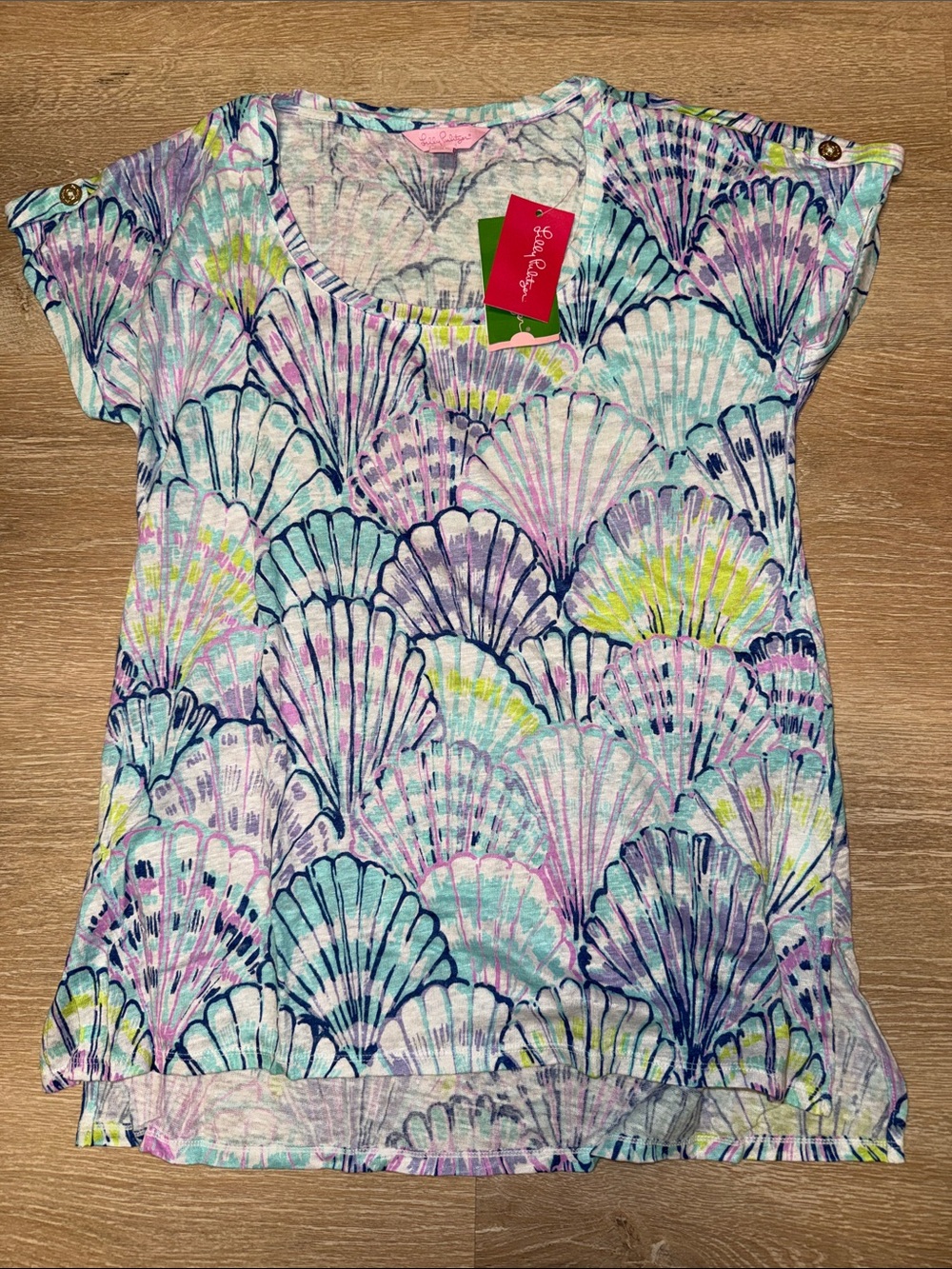 Lilly Pulitzer Oh Shello Irina Linen Top size small NWT